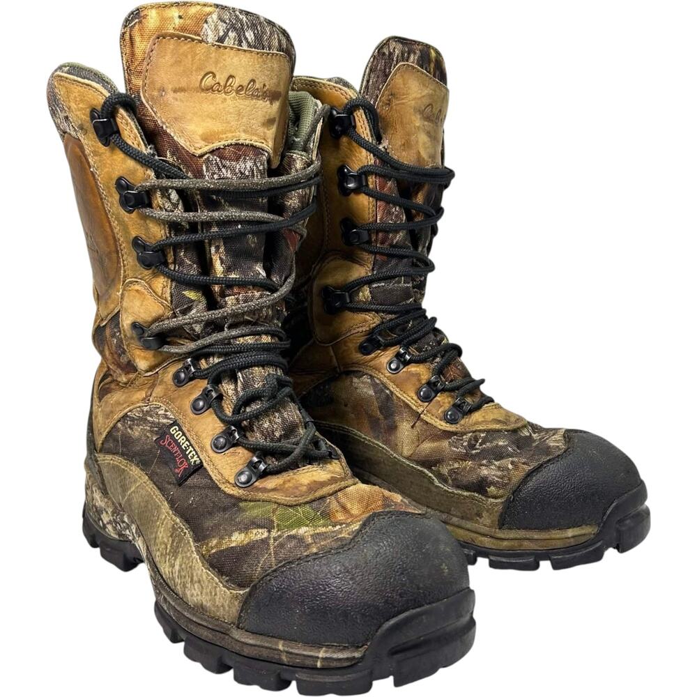 CABELAS Insulated Camo Hunting Boots Gore-Tex Supprescent Men's US 9.5W 81-2163